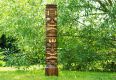 Dřevěný sloup Garth totem hnědý 100 cm