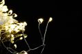 Vánoční LED stříbrný drát - 5 m, 200 LED, teple bílý