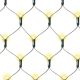 Vánoční světelná síť 3 x 3 m, teple bílá s časovačem 128 LED