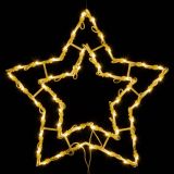 Vánoční LED dekorace do okna 40 cm, hvězda, teple bílá