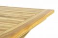 Skládací zahradní stolek DIVERO - týkové dřevo neošetřené - 80 cm
