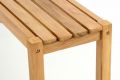 Zahradní set lavic a stolu, ošetřené týkové dřevo, 135 cm