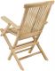 Zahradní židle DIVERO skládací, týkové dřevo