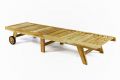 Polohovatelné lehátko z týkového dřeva DIVERO
