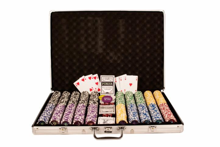 Poker set 1000 ks žetonů OCEAN hodnoty 5 - 1000