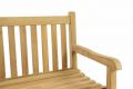 Zahradní lavice DIVERO - ošetřené týkové dřevo - 130 cm