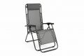 Zahradní skládací houpací lehátko s podhlavníkem - šedé
