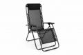Zahradní skládací houpací lehátko s podhlavníkem - černé