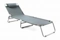 Kempinkové zahradní lehátko skládací - šedá - II. jakost