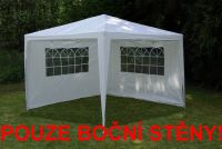 Sada 2 bočních stěn pro zahradní stan - bílá