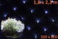 Vánoční LED světelná síť 1,8 x 2,3 m - studená bílá, 320 diod