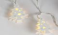 HOLZ Vánoční dekorativní řetěz, bílé stromky, 10 LED