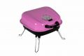 Garth Kufříkový gril na dřevěné uhlí, růžový