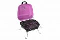 Garth Kufříkový gril na dřevěné uhlí, růžový