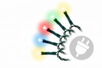 Vánoční LED řetěz - 10 m, 100 LED, barevný