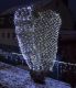 Vánoční osvětlení - LED světelná síť 1,2 x 1,9 m - studená bílá, 160 diod