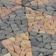 Přírodní kamenná mozaika, větrné růžice 120 × 120 cm