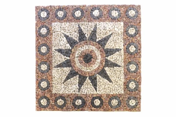 DIVERO – mozaika Květina 120 cm x 120 cm