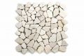 Mramorová mozaika Garth 1 m2 - krémová bílá obklady