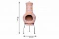 Zahradní terakotový krb Lerma - 85 cm Vyřazeno z prodeje