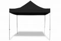 Zahradní párty stan nůžkový PROFI 3x3 m černý + 4 boční stěny
