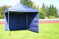 Zahradní párty stan nůžkový PROFI 3x3 m modrý + 4 boční stěny