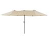 Velký slunečník XXL, 4,65 m, krémový