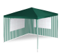 Zahradní párty stan - zelený 3 x 3 m + 2 boční stěny