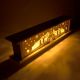 Vánoční dřevěná dekorace 57 x 10 x 13 cm, 10 LED, teple bílá