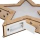Vánoční dřevěná hvězda s 3D efektem, 8 LED
