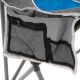 Sada 2 ks skládacích židlí - šedá/modrá