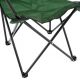 Divero Sada 2 ks skládacích kempingových židlí, zelené