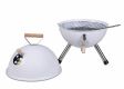 Zahradní mini gril kulatý bílý