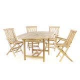 Zahradní sada – roztahovací stůl, 4 židle