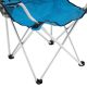 Garthen Skládací kempingová židle s držákem nápojů, modrá