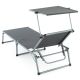 DIVERO Skládací lehátko se stříškou XXL, antracit