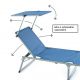 DIVERO Skládací lehátko se stříškou XXL, modré