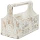 Dekorativní květinový box - 30 x 17 x 25 cm, bílý
