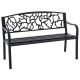 Zahradní kovová lavička Rotona, 127 x 50 x 84 cm