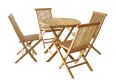 Zahradní set Garth z týkového dřeva, 1 stůl + 4 židle