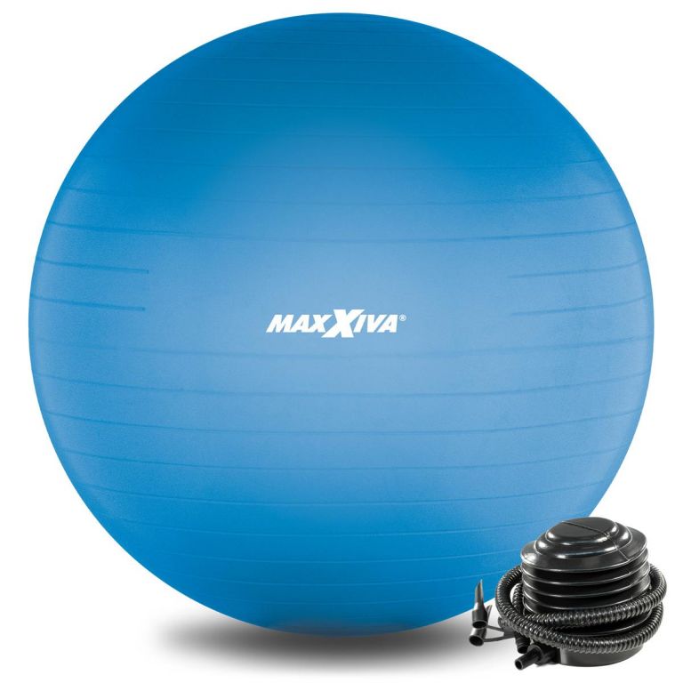 MAXXIVA Gymnastický míč Ø 55 cm s pumpičkou, modrý