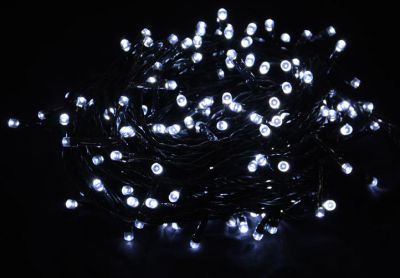 Vánoční LED osvětlení 18 m - studeně bílé, 200 diod