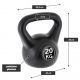 MAXXIVA Kettlebell činka, černá, 20 kg