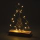 Dekorativní světelný kovový stromeček, 19 LED