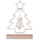 Dekorativní světelný kovový stromeček, 19 LED