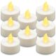 Dekorativní sada LED čajových svíček, bílé, 8 ks