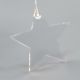 Vánoční světelný závěs, hvězdy, 8 LED, teple bílý