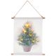 Závěsný obraz včetně LED, vánoční stromeček, 30 x 40 cm