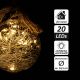 Nexos Solární LED dekorace koule na laně, na baterie