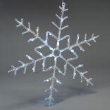 NEXOS Vánoční LED dekorace, sněhová vločka, 42 LED, 55 cm